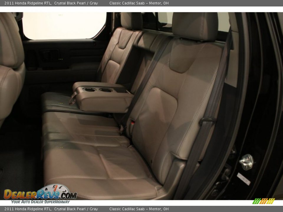 2011 Honda Ridgeline RTL Crystal Black Pearl / Gray Photo #19