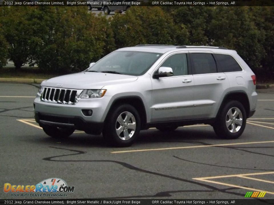 2012 Jeep Grand Cherokee Limited Bright Silver Metallic / Black/Light Frost Beige Photo #1