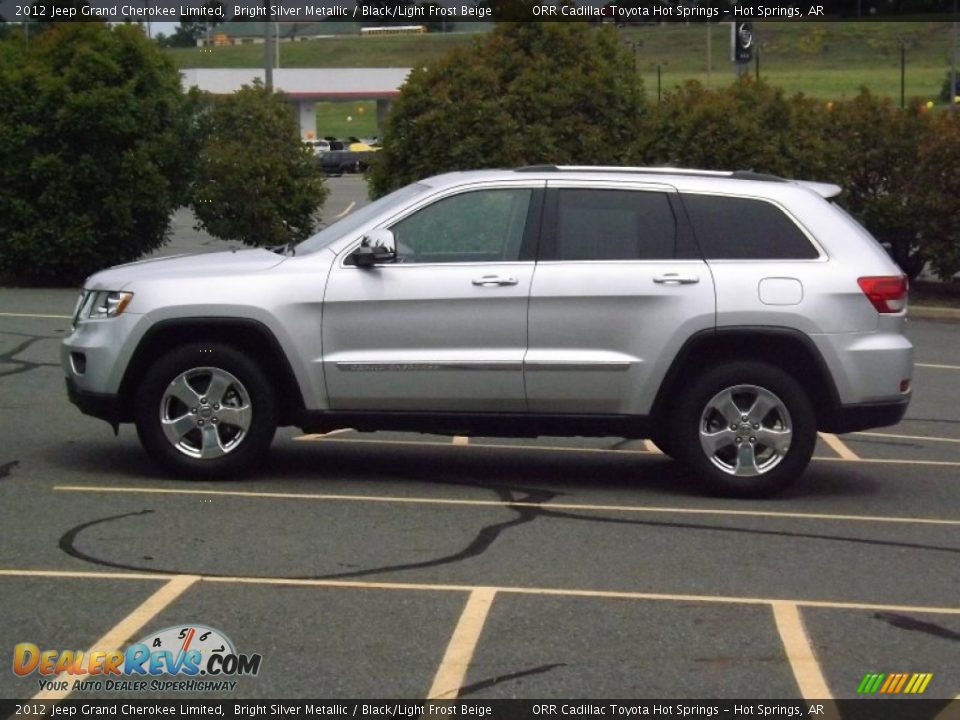 2012 Jeep Grand Cherokee Limited Bright Silver Metallic / Black/Light Frost Beige Photo #2