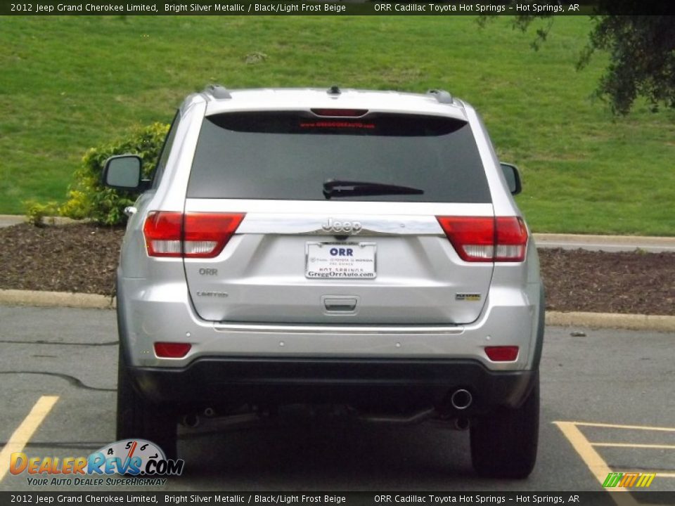 2012 Jeep Grand Cherokee Limited Bright Silver Metallic / Black/Light Frost Beige Photo #4