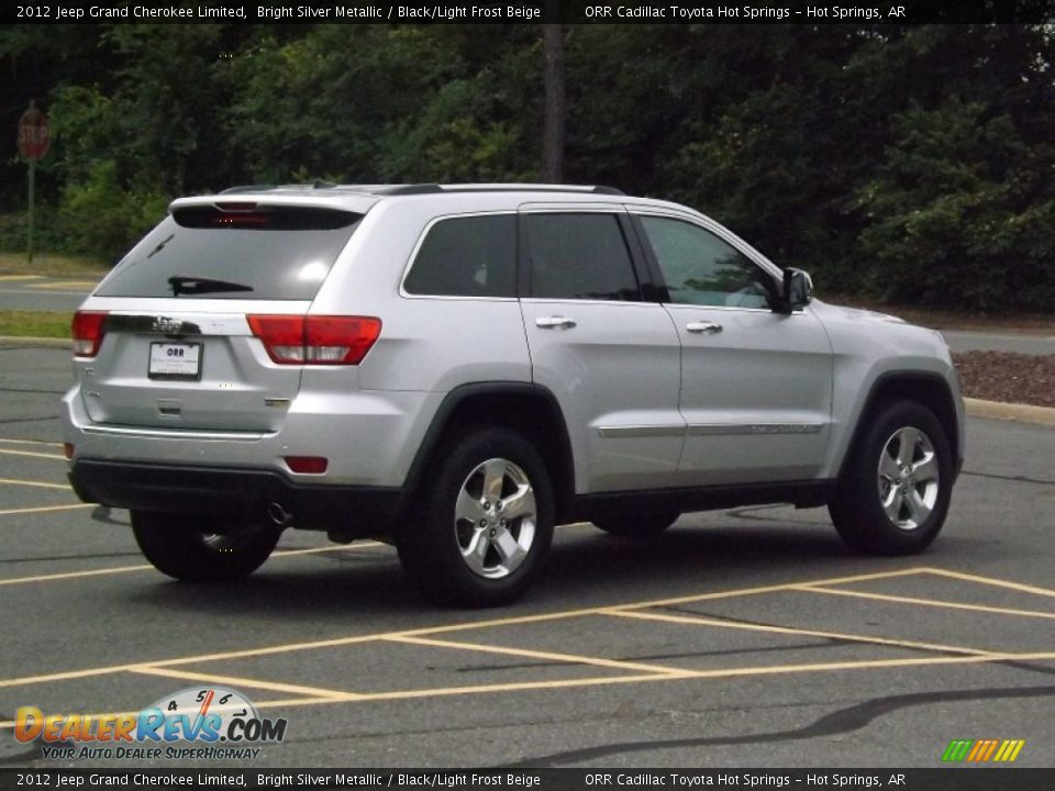2012 Jeep Grand Cherokee Limited Bright Silver Metallic / Black/Light Frost Beige Photo #5