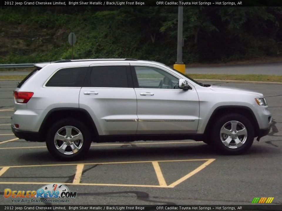 2012 Jeep Grand Cherokee Limited Bright Silver Metallic / Black/Light Frost Beige Photo #6
