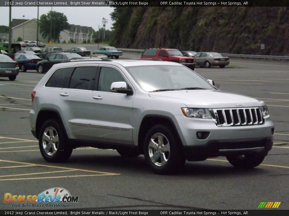 2012 Jeep Grand Cherokee Limited Bright Silver Metallic / Black/Light Frost Beige Photo #7