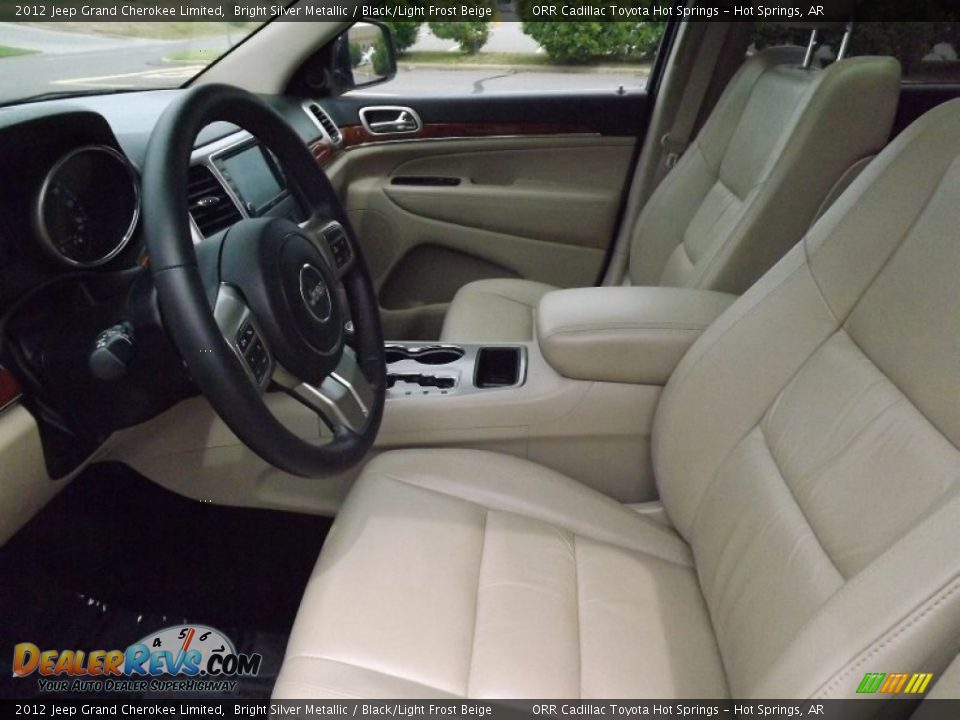 2012 Jeep Grand Cherokee Limited Bright Silver Metallic / Black/Light Frost Beige Photo #9
