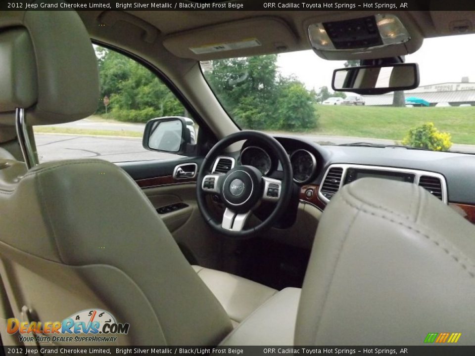 2012 Jeep Grand Cherokee Limited Bright Silver Metallic / Black/Light Frost Beige Photo #16