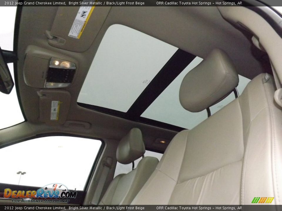 2012 Jeep Grand Cherokee Limited Bright Silver Metallic / Black/Light Frost Beige Photo #18