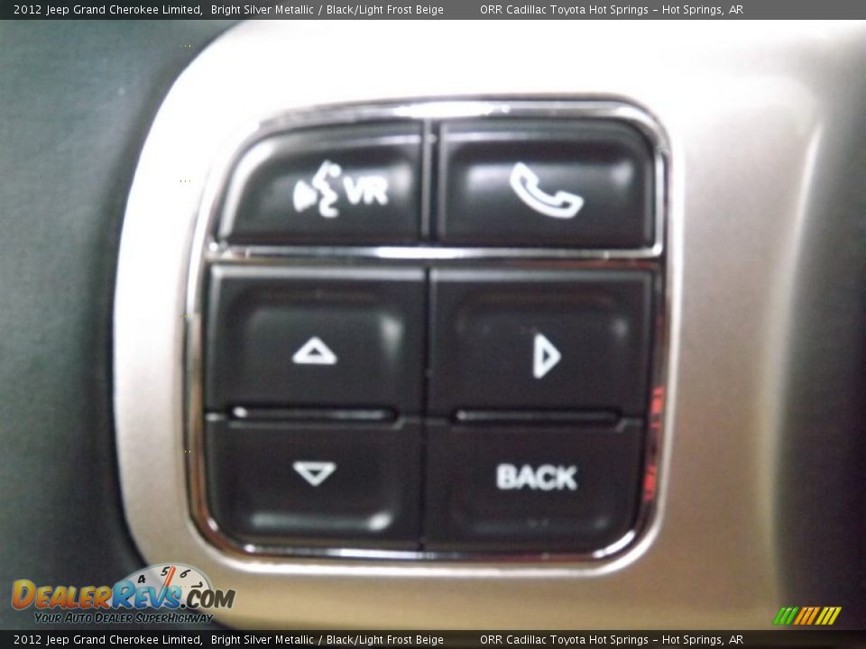2012 Jeep Grand Cherokee Limited Bright Silver Metallic / Black/Light Frost Beige Photo #24