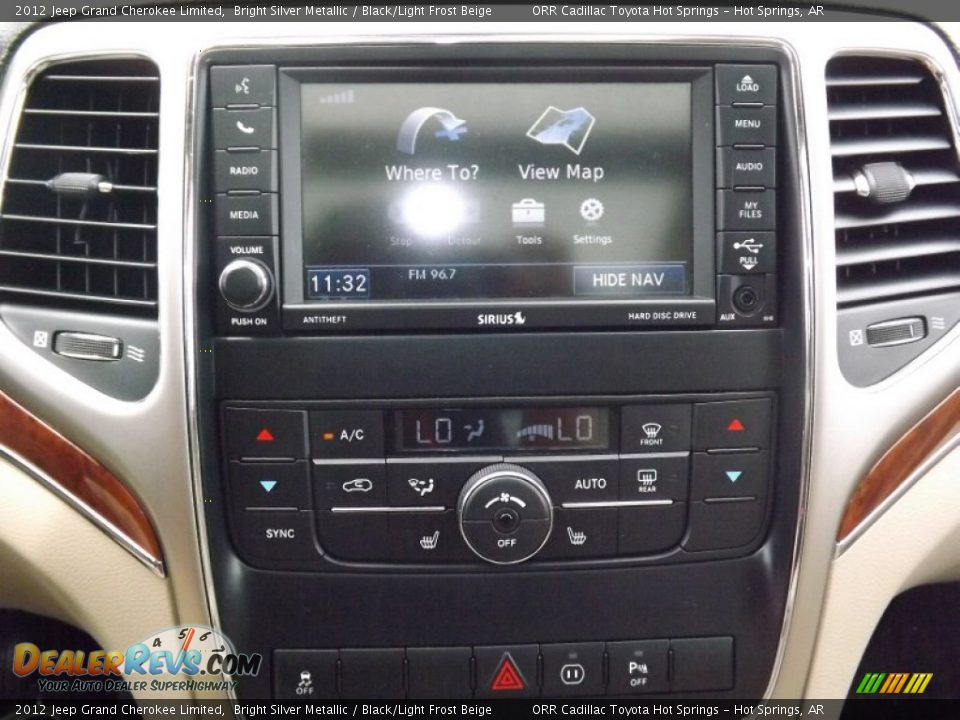 2012 Jeep Grand Cherokee Limited Bright Silver Metallic / Black/Light Frost Beige Photo #25