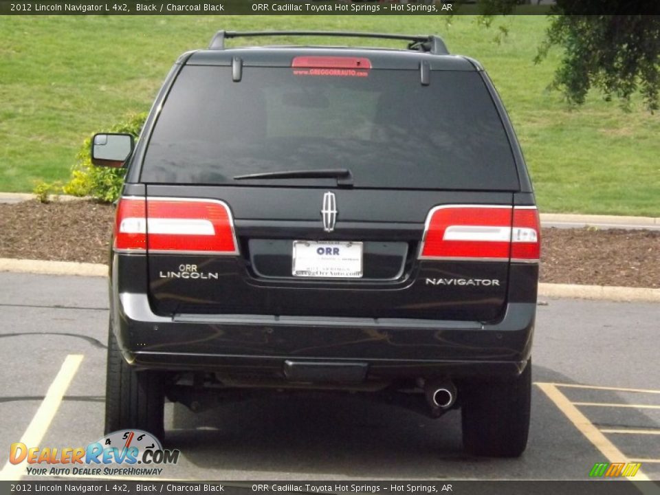 2012 Lincoln Navigator L 4x2 Black / Charcoal Black Photo #4