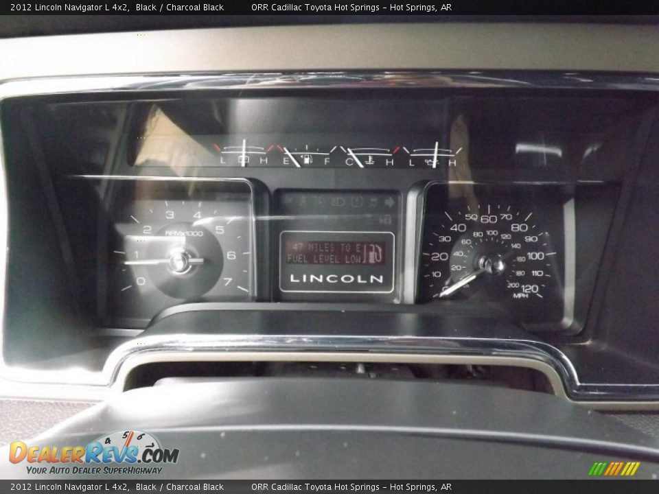 2012 Lincoln Navigator L 4x2 Black / Charcoal Black Photo #21