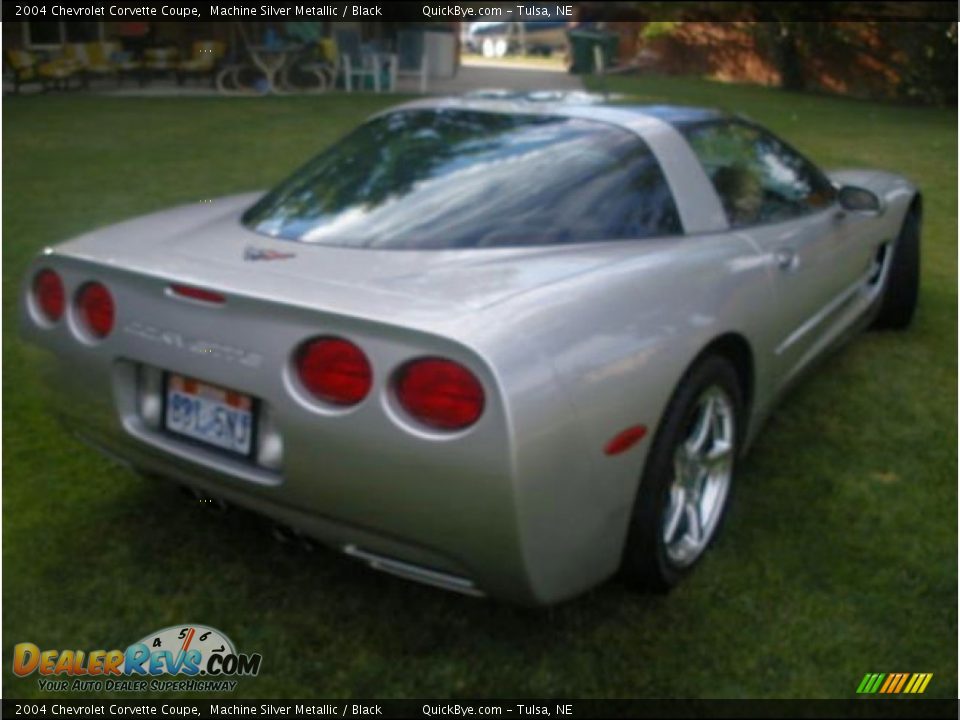 2004 Chevrolet Corvette Coupe Machine Silver Metallic / Black Photo #3