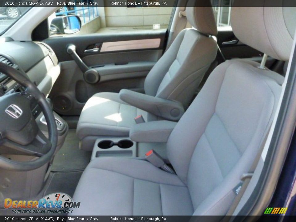 2010 Honda CR-V LX AWD Royal Blue Pearl / Gray Photo #4