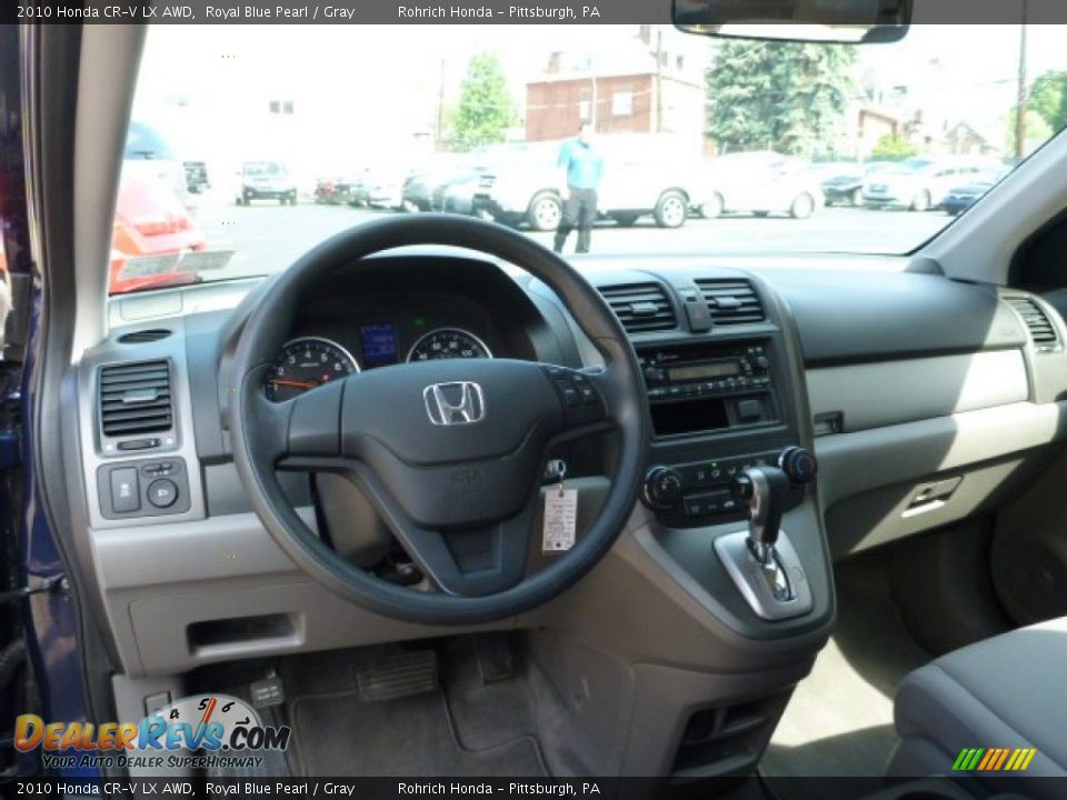 2010 Honda CR-V LX AWD Royal Blue Pearl / Gray Photo #6