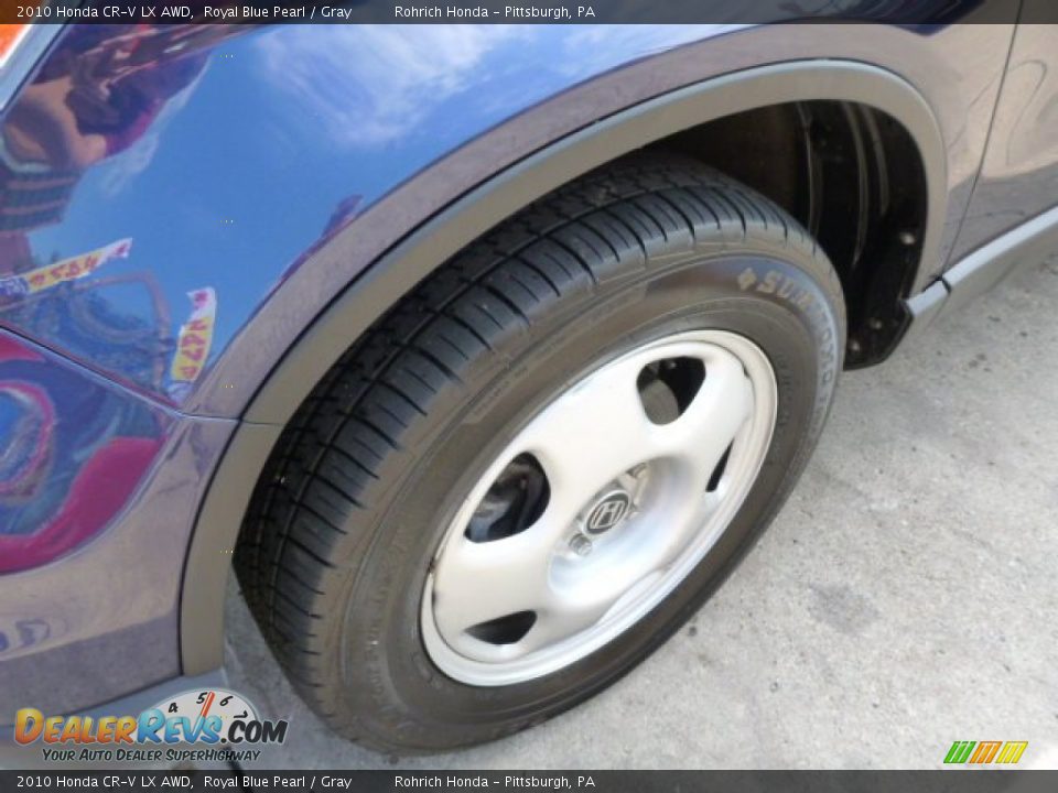 2010 Honda CR-V LX AWD Royal Blue Pearl / Gray Photo #8