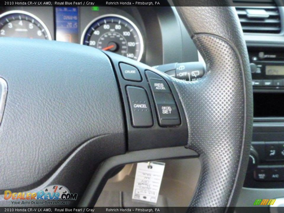 2010 Honda CR-V LX AWD Royal Blue Pearl / Gray Photo #15