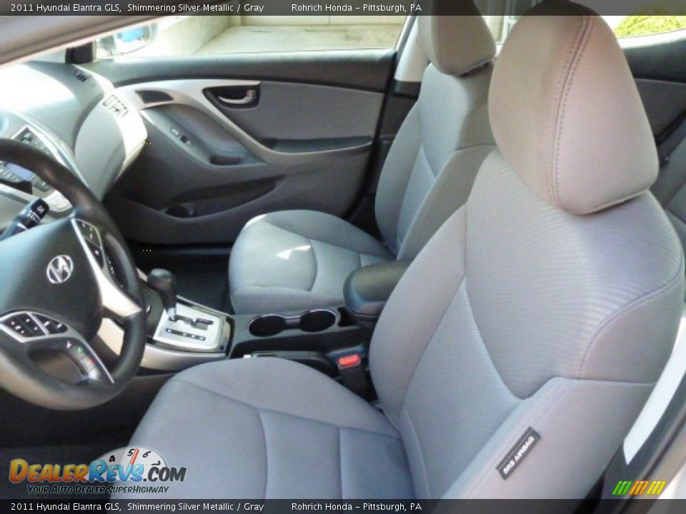 2011 Hyundai Elantra GLS Shimmering Silver Metallic / Gray Photo #4