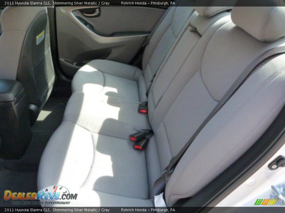 2011 Hyundai Elantra GLS Shimmering Silver Metallic / Gray Photo #5