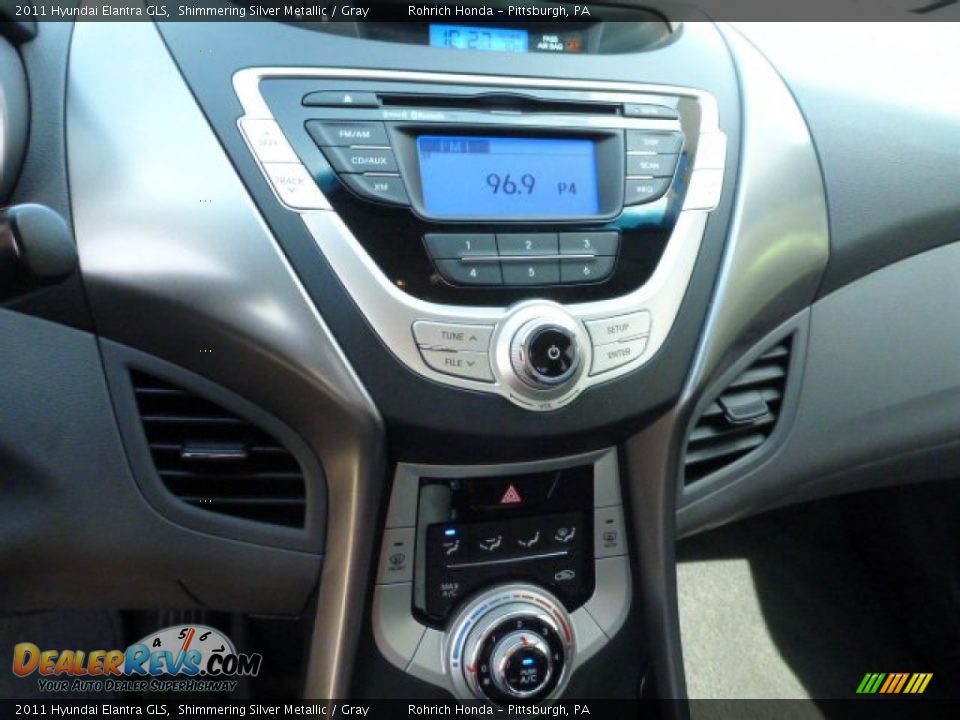 2011 Hyundai Elantra GLS Shimmering Silver Metallic / Gray Photo #10