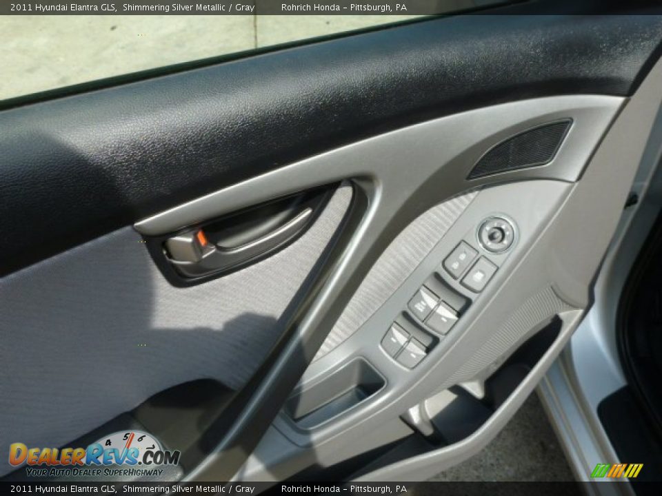 2011 Hyundai Elantra GLS Shimmering Silver Metallic / Gray Photo #14