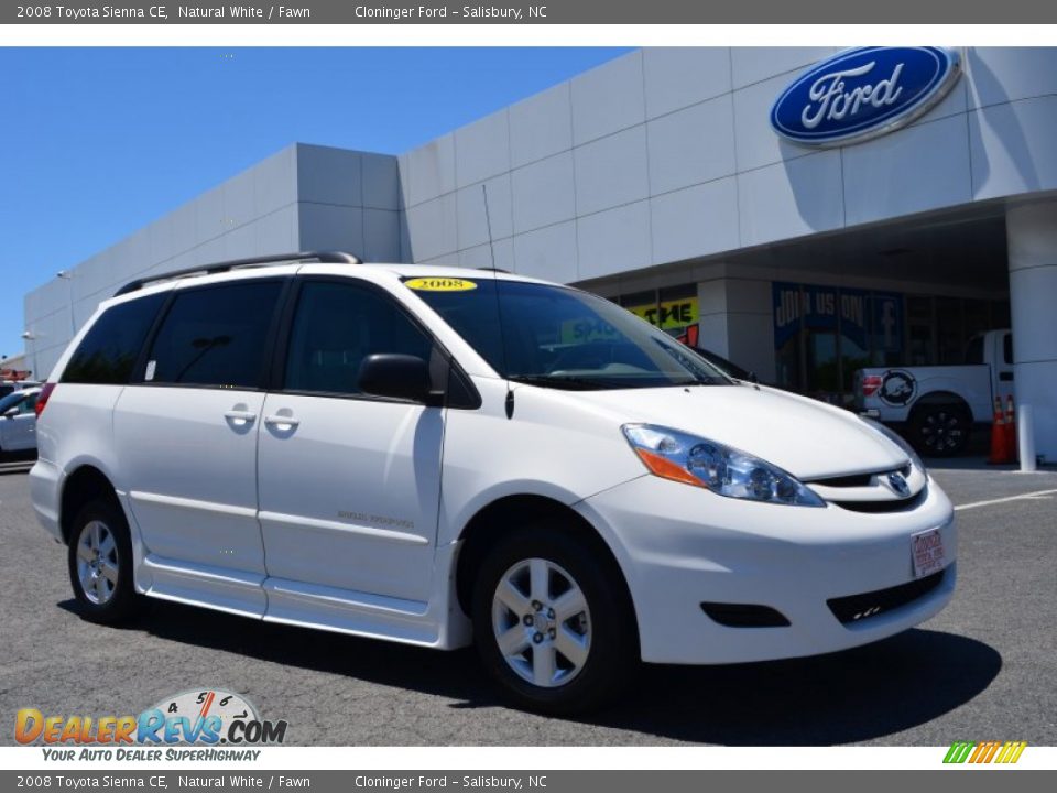 2008 Toyota Sienna CE Natural White / Fawn Photo #1