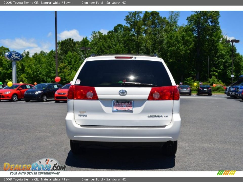 2008 Toyota Sienna CE Natural White / Fawn Photo #4