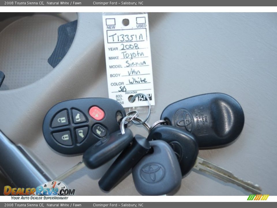 2008 Toyota Sienna CE Natural White / Fawn Photo #35