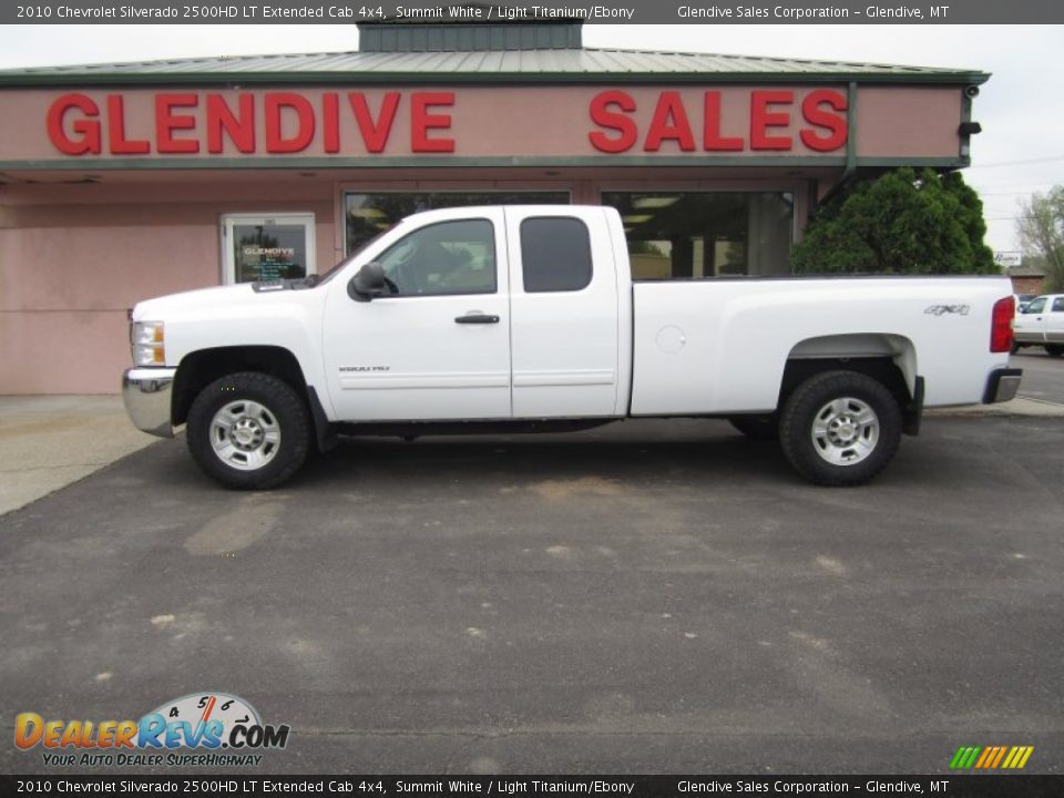 2010 Chevrolet Silverado 2500HD LT Extended Cab 4x4 Summit White / Light Titanium/Ebony Photo #2