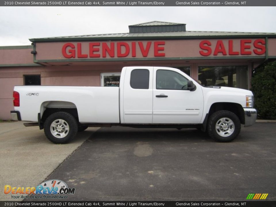 2010 Chevrolet Silverado 2500HD LT Extended Cab 4x4 Summit White / Light Titanium/Ebony Photo #3