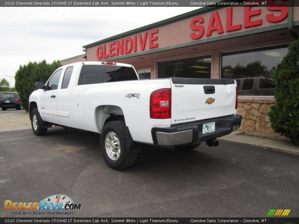 2010 Chevrolet Silverado 2500HD LT Extended Cab 4x4 Summit White / Light Titanium/Ebony Photo #5