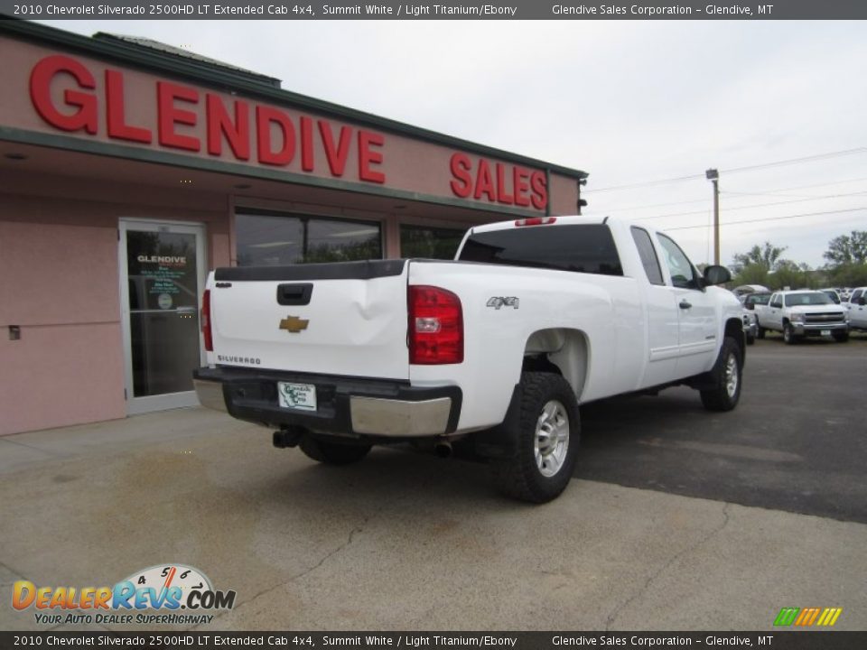 2010 Chevrolet Silverado 2500HD LT Extended Cab 4x4 Summit White / Light Titanium/Ebony Photo #6