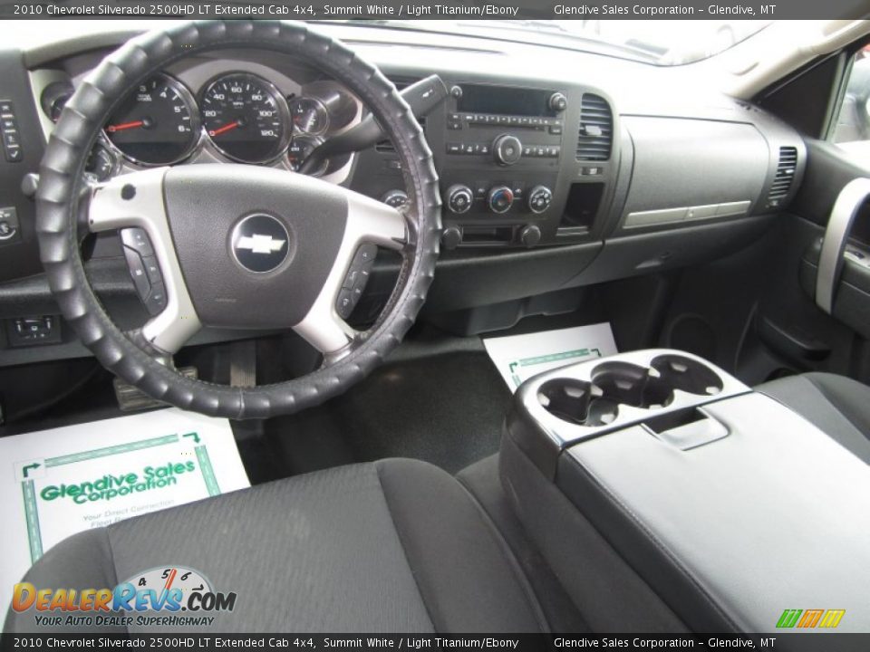 2010 Chevrolet Silverado 2500HD LT Extended Cab 4x4 Summit White / Light Titanium/Ebony Photo #7