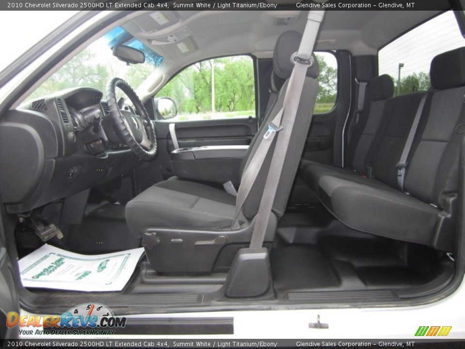 2010 Chevrolet Silverado 2500HD LT Extended Cab 4x4 Summit White / Light Titanium/Ebony Photo #8