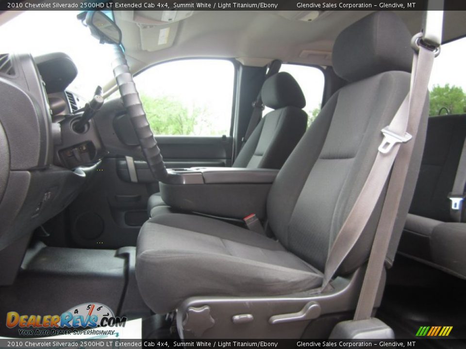 2010 Chevrolet Silverado 2500HD LT Extended Cab 4x4 Summit White / Light Titanium/Ebony Photo #10