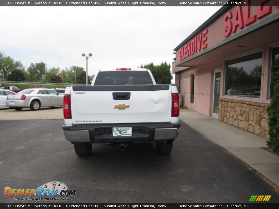 2010 Chevrolet Silverado 2500HD LT Extended Cab 4x4 Summit White / Light Titanium/Ebony Photo #11
