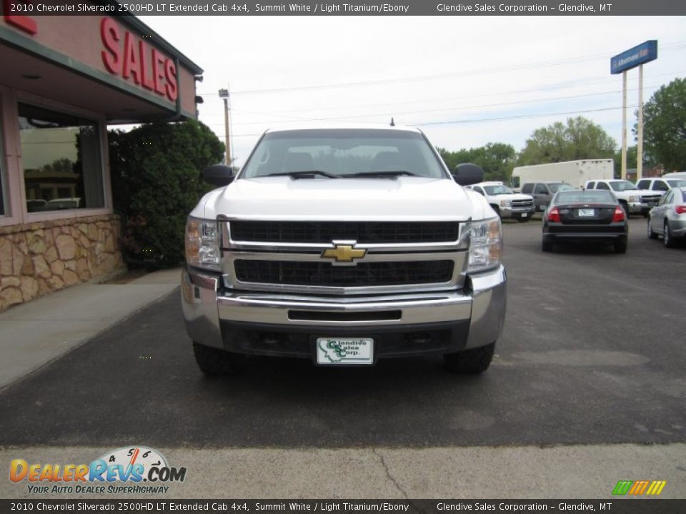 2010 Chevrolet Silverado 2500HD LT Extended Cab 4x4 Summit White / Light Titanium/Ebony Photo #12