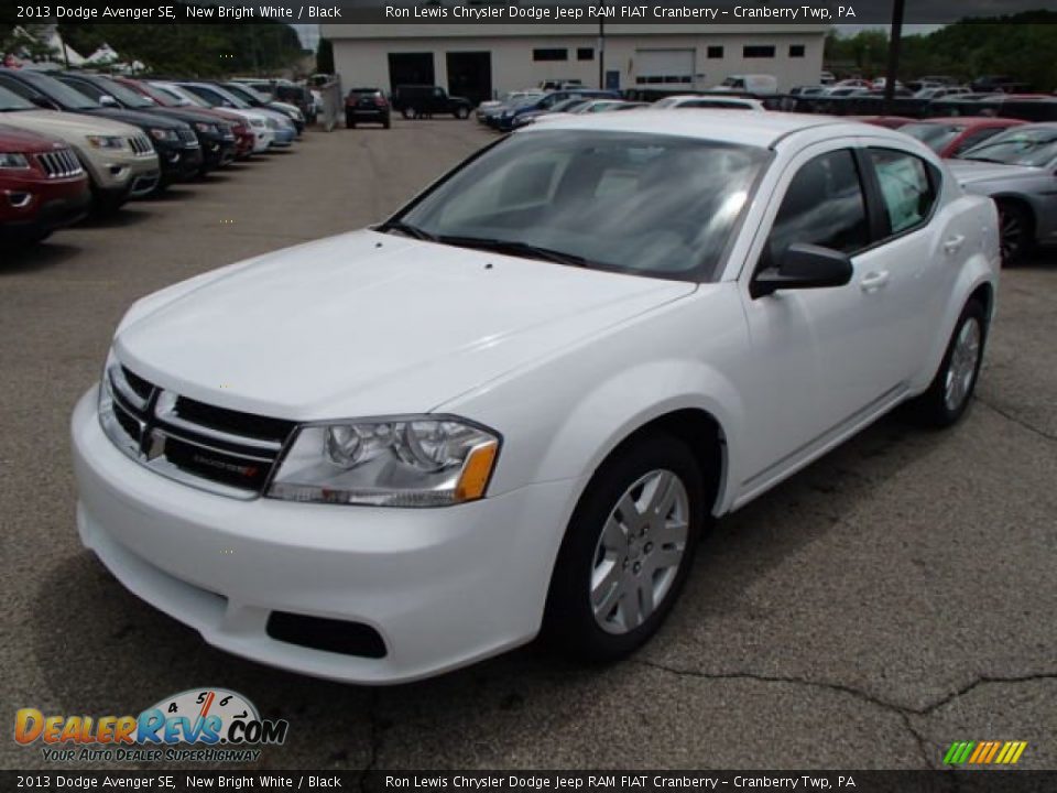 2013 Dodge Avenger SE New Bright White / Black Photo #2