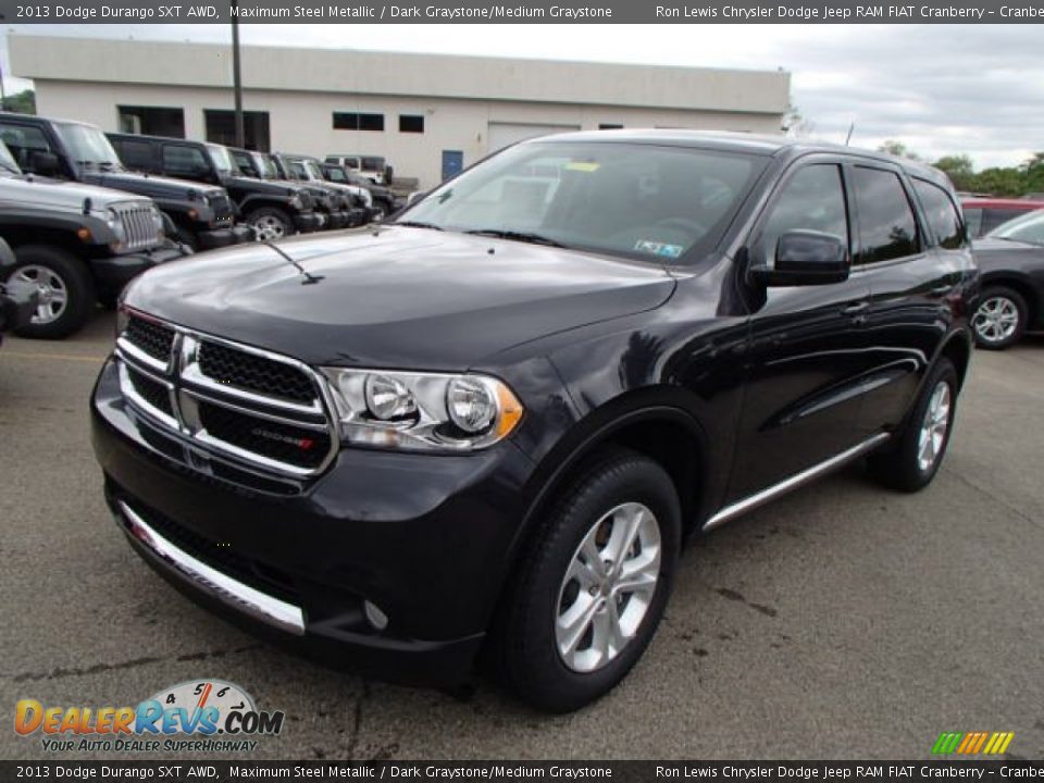 2013 Dodge Durango SXT AWD Maximum Steel Metallic / Dark Graystone/Medium Graystone Photo #2