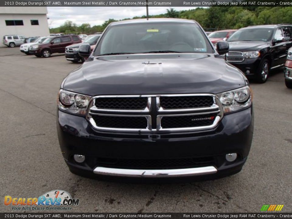 2013 Dodge Durango SXT AWD Maximum Steel Metallic / Dark Graystone/Medium Graystone Photo #3