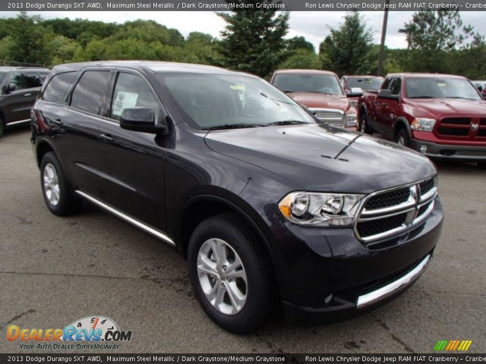 2013 Dodge Durango SXT AWD Maximum Steel Metallic / Dark Graystone/Medium Graystone Photo #4