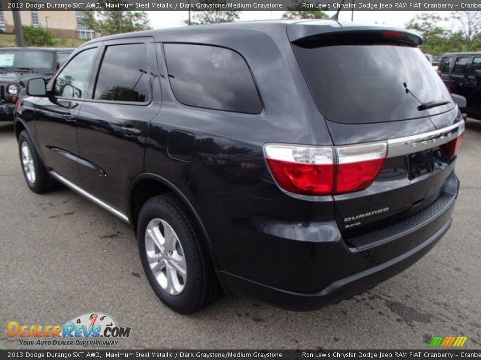 2013 Dodge Durango SXT AWD Maximum Steel Metallic / Dark Graystone/Medium Graystone Photo #8