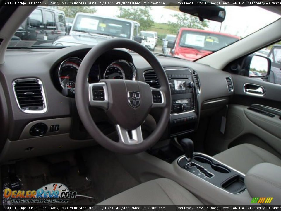 2013 Dodge Durango SXT AWD Maximum Steel Metallic / Dark Graystone/Medium Graystone Photo #10