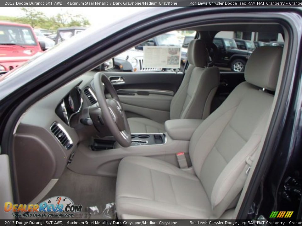 Dark Graystone/Medium Graystone Interior - 2013 Dodge Durango SXT AWD Photo #11