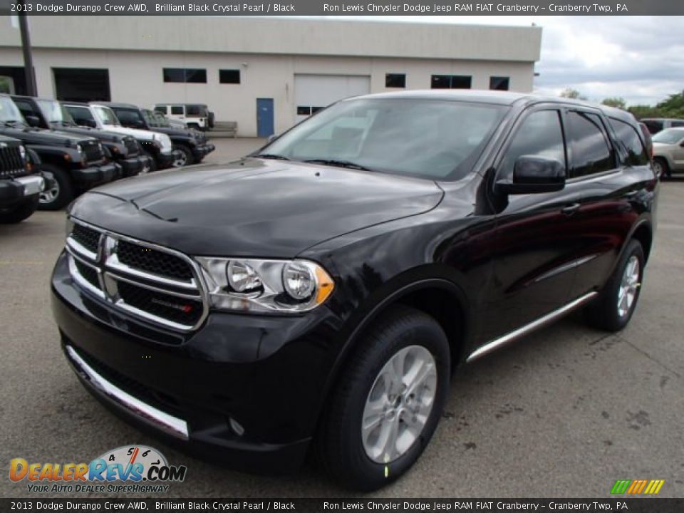 2013 Dodge Durango Crew AWD Brilliant Black Crystal Pearl / Black Photo #2