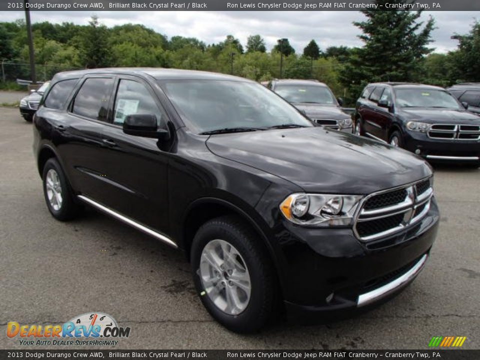 2013 Dodge Durango Crew AWD Brilliant Black Crystal Pearl / Black Photo #4