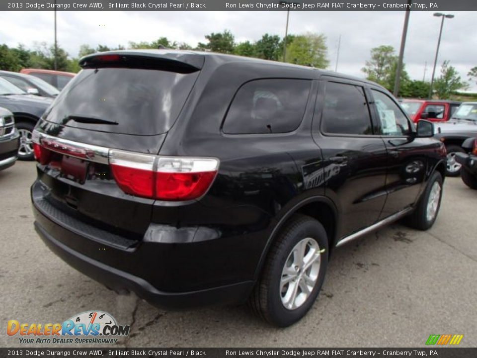 2013 Dodge Durango Crew AWD Brilliant Black Crystal Pearl / Black Photo #6