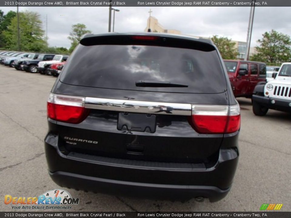 2013 Dodge Durango Crew AWD Brilliant Black Crystal Pearl / Black Photo #7