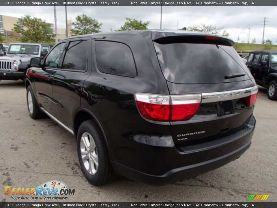 2013 Dodge Durango Crew AWD Brilliant Black Crystal Pearl / Black Photo #8