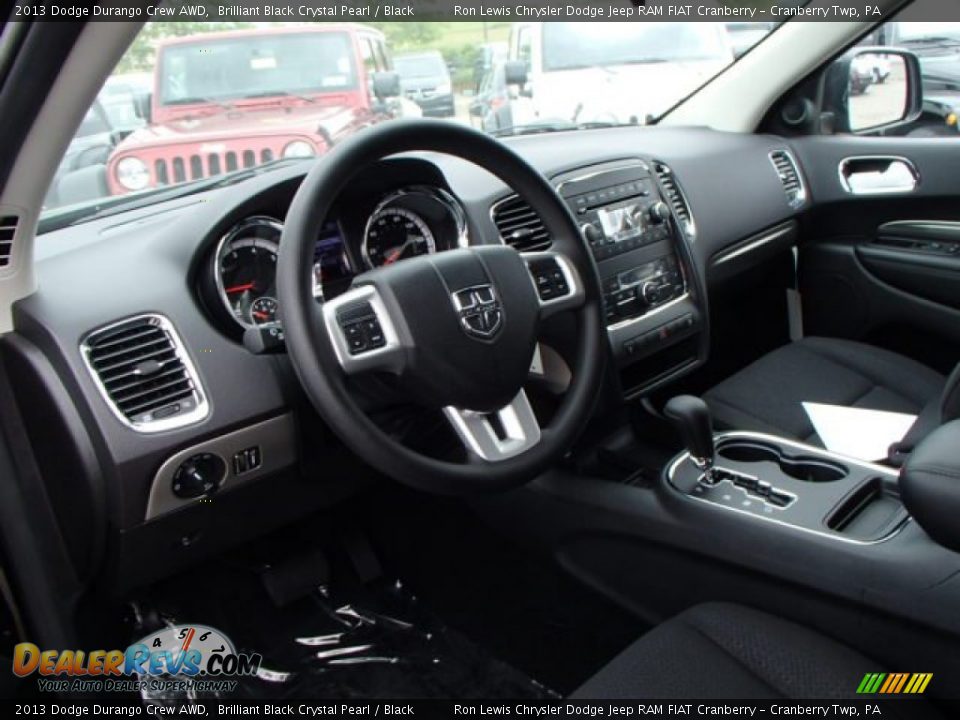 2013 Dodge Durango Crew AWD Brilliant Black Crystal Pearl / Black Photo #10