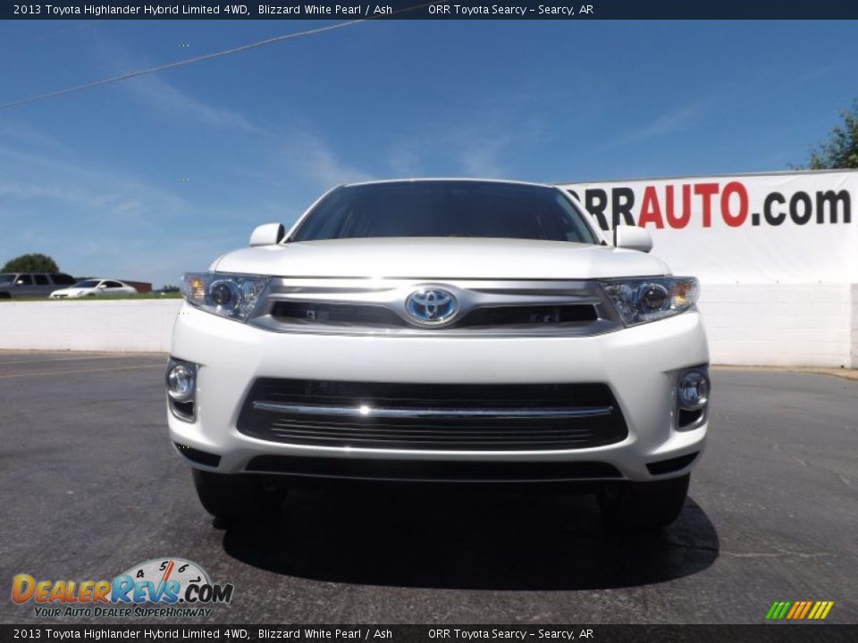 2013 Toyota Highlander Hybrid Limited 4WD Blizzard White Pearl / Ash Photo #2