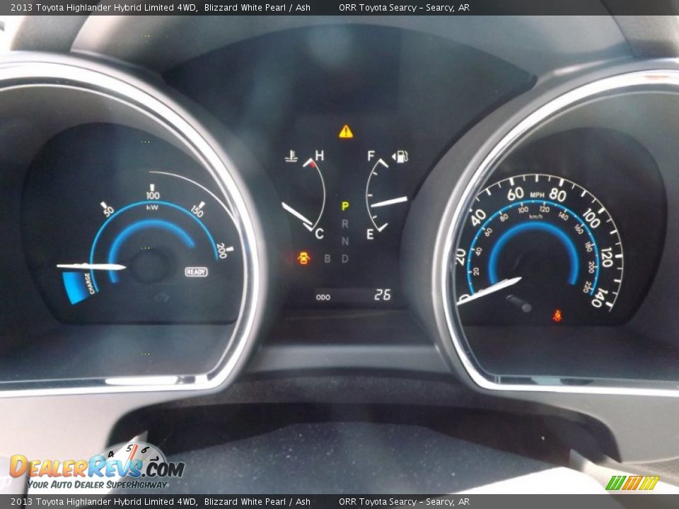 2013 Toyota Highlander Hybrid Limited 4WD Blizzard White Pearl / Ash Photo #13